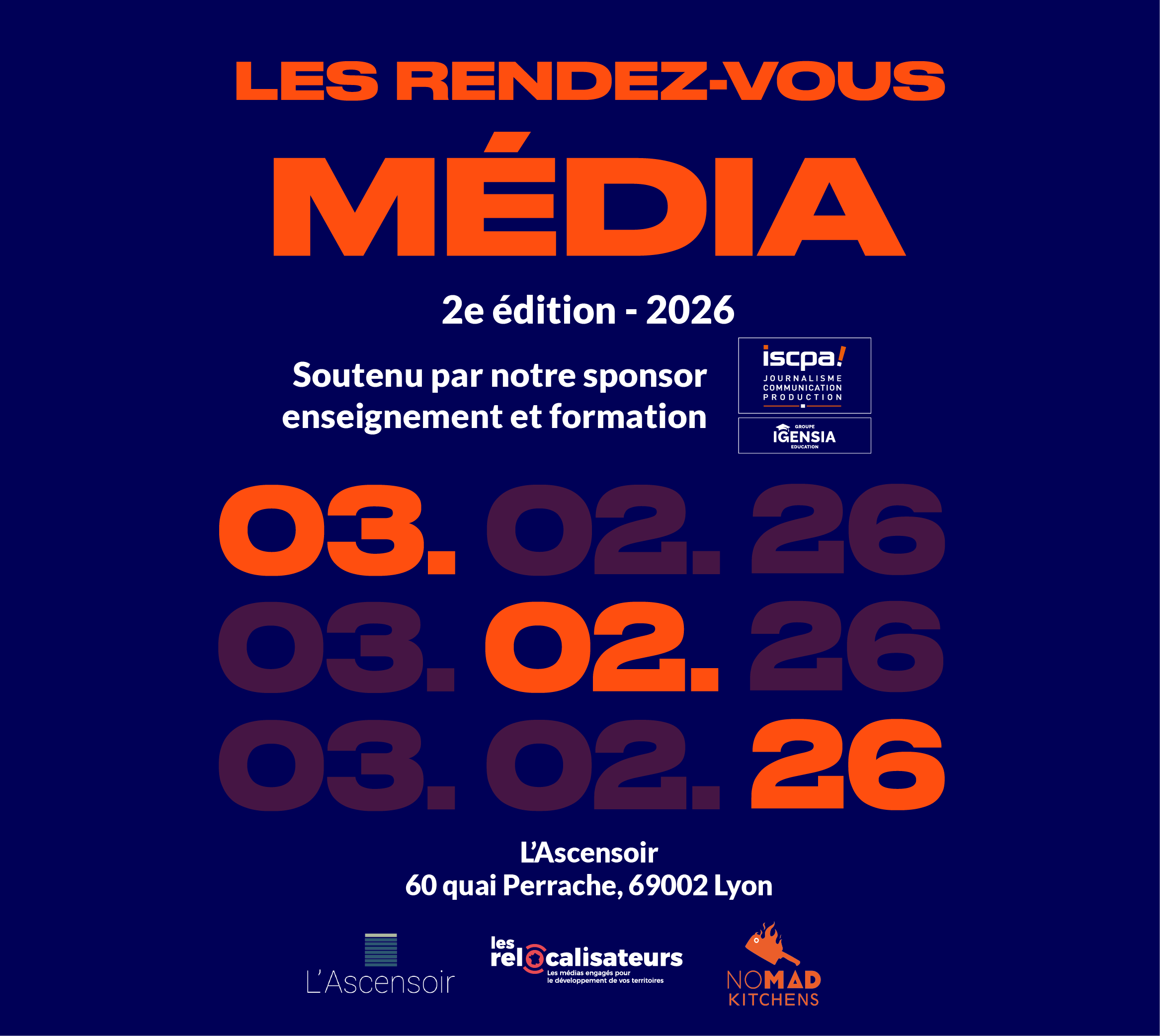 Les Rendez-Vous Média 2026 - 2nde édition