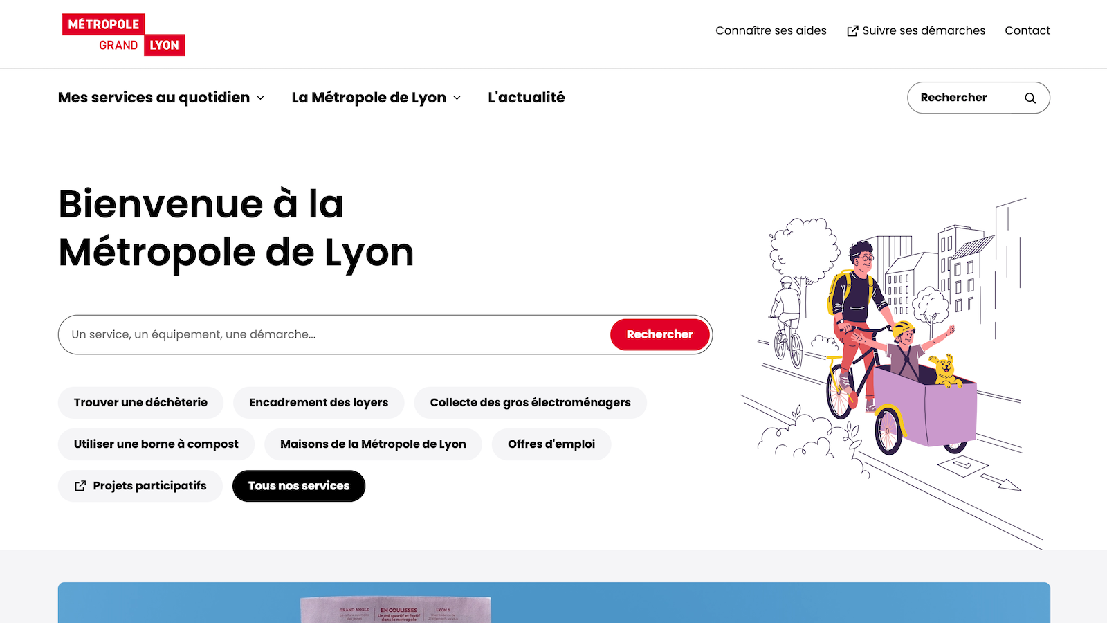 La Métropole de Lyon revoit son site internet