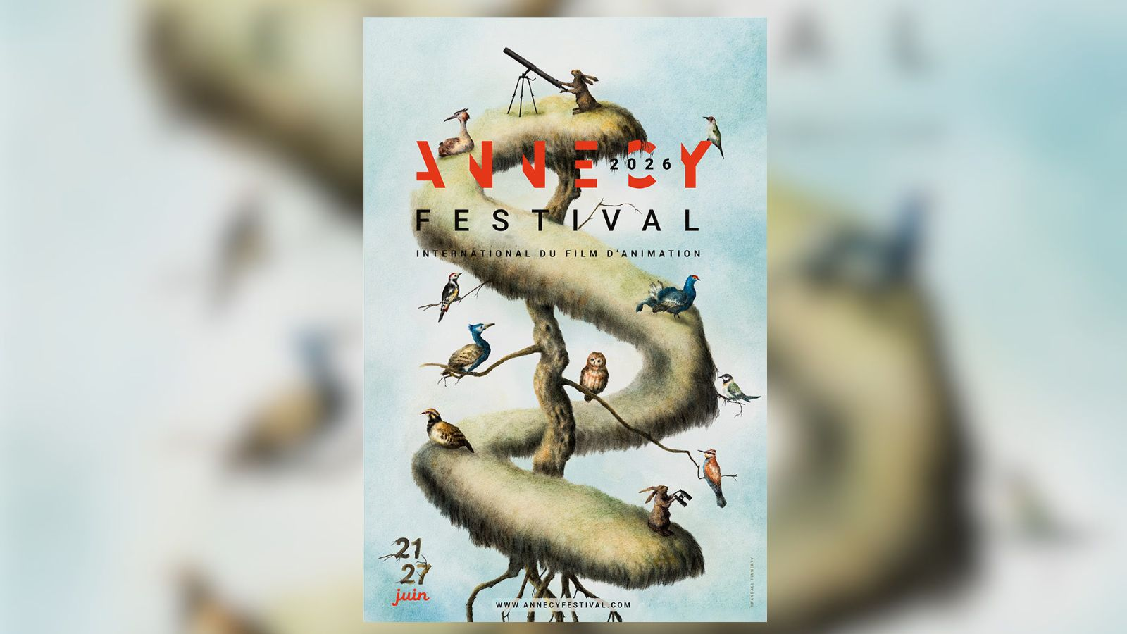 L’affiche d'Annecy 2026 vole dans les plumes