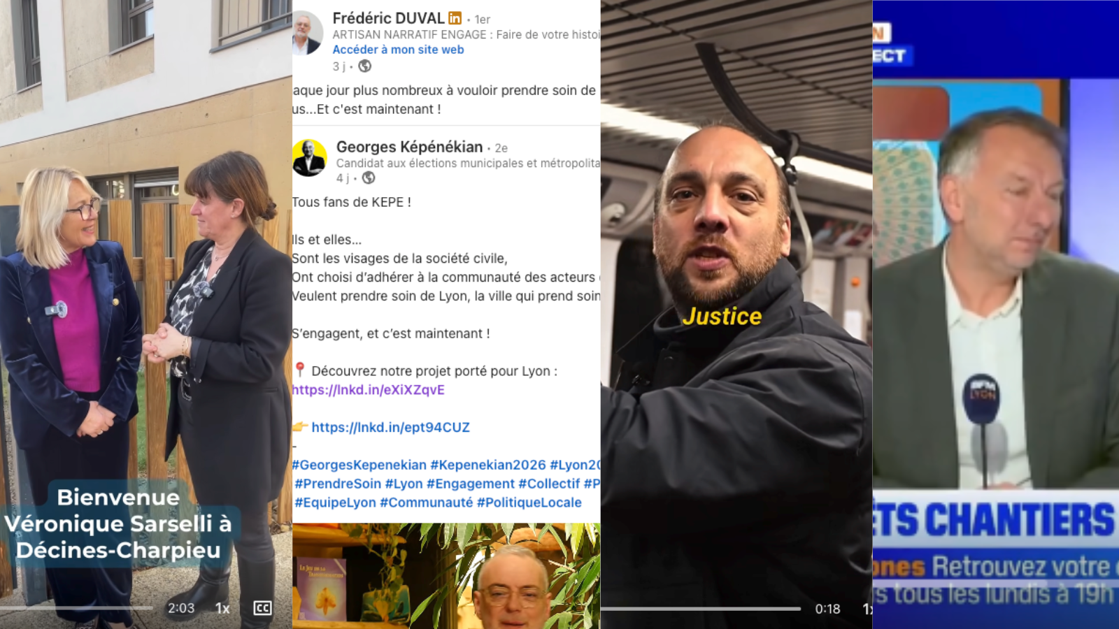 Métropolitaines à Lyon : des candidats actifs sur LinkedIn
