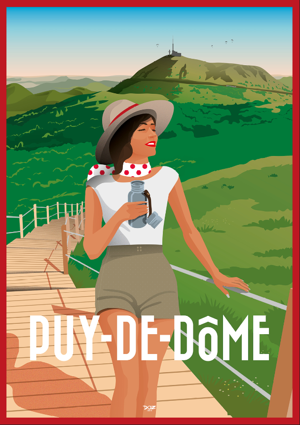 Le Puy-de-Dôme dévoile une nouvelle affiche néo-rétro