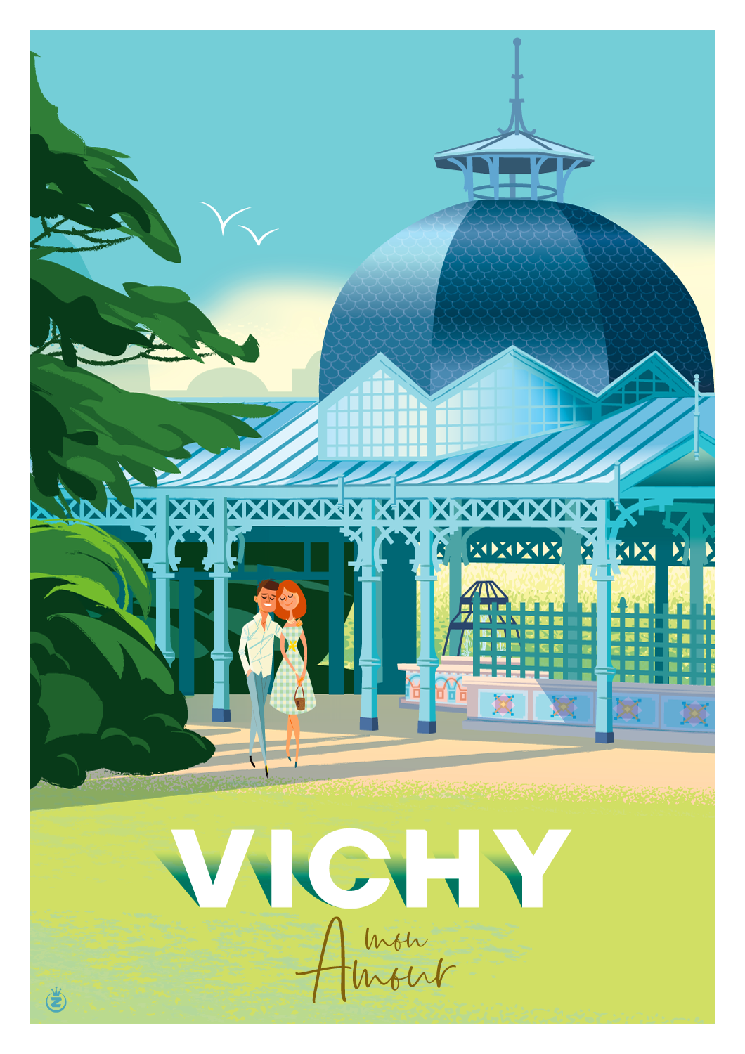 Vichy confie son affiche estivale à Monsieur Z