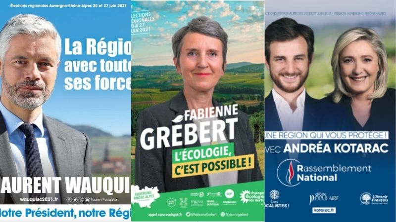 Dans quels médias, les candidats en Auvergne-Rhône-Alpes ont pris la parole ?