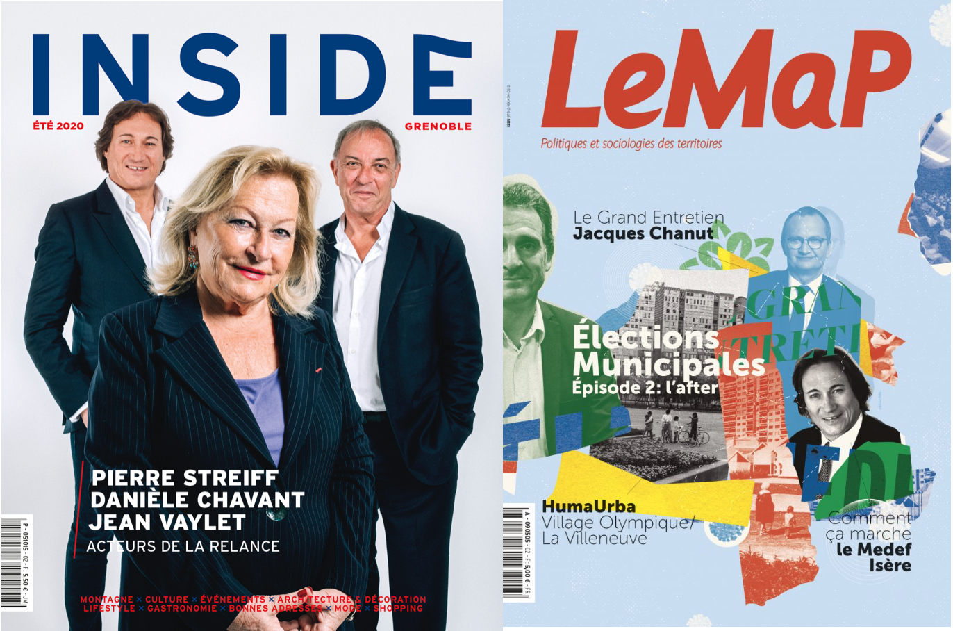 Les trimestriels LeMap et Inside Grenoble sortent leur édition d'été