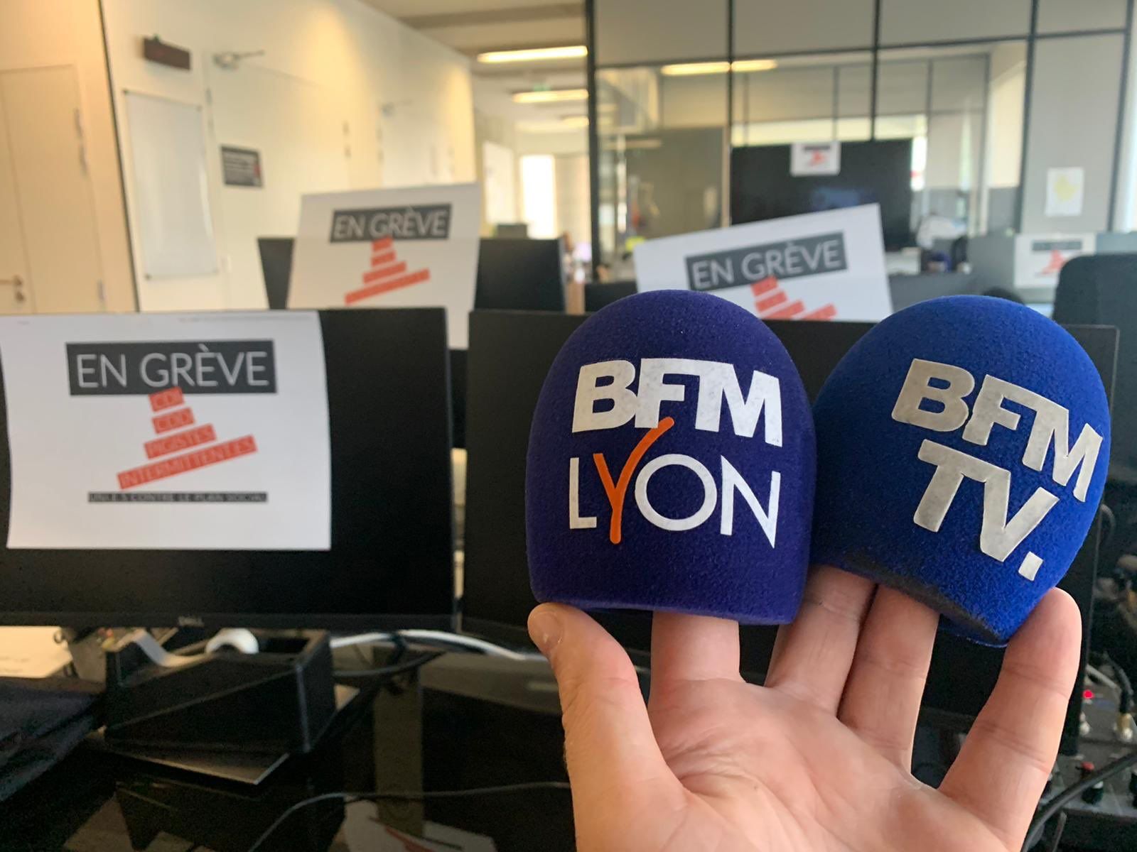 Les salariés de BFM Lyon en grève contre un plan d’économie