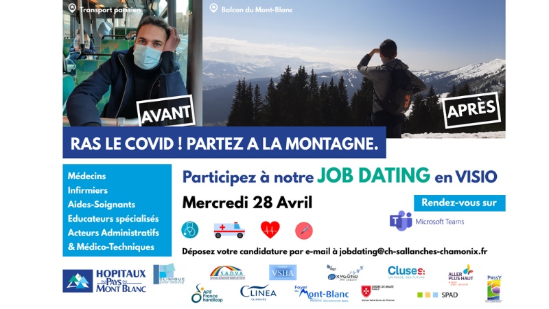« Ras le Covid, partez à la montagne&nbsp;» : les hôpitaux du Mont-Blanc recrutent