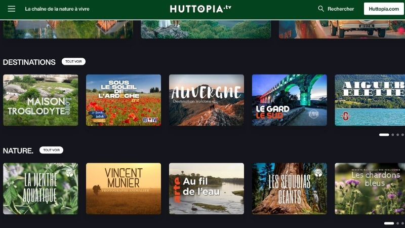 Huttopia crée sa plateforme web TV : Huttopia TV