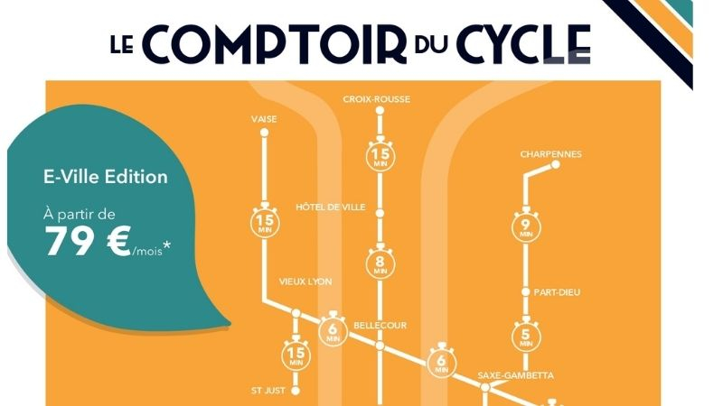 Le Comptoir du Cycle s’affiche dans les rues de Lyon