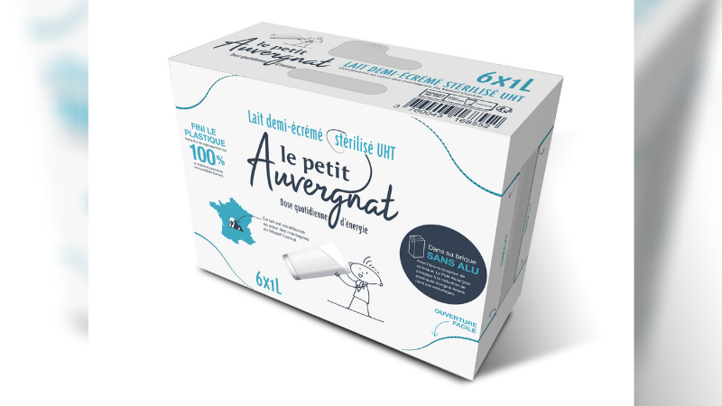 La marque de lait « Le petit Auvergnat&nbsp;» fait évoluer son packaging