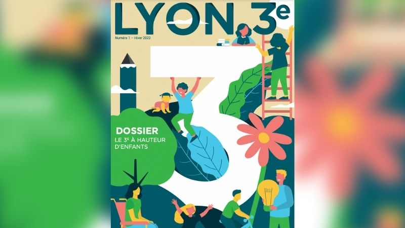 Avicom’ crée la maquette du magazine « Lyon 3e »