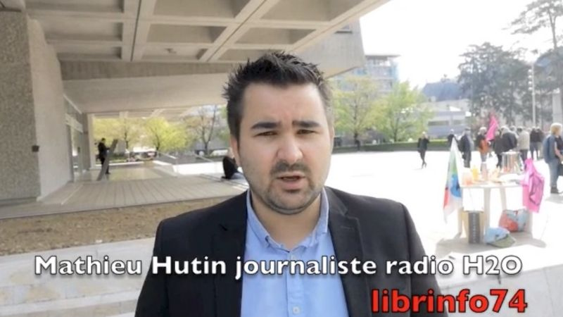 Le journaliste Mathieu Hutin poursuivi par la justice, à Annecy