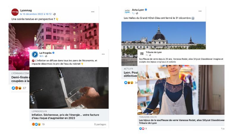 Média lyonnais&nbsp;: Actu Lyon engage mieux les internautes sur Facebook