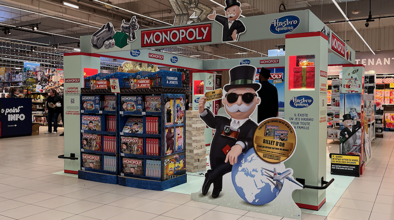 Hasbro France joue le jeu avec Monopoly chez Carrefour
