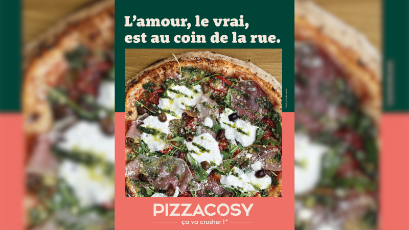 Pizza Cosy cherche son « crush&nbsp;» avec une nouvelle identité