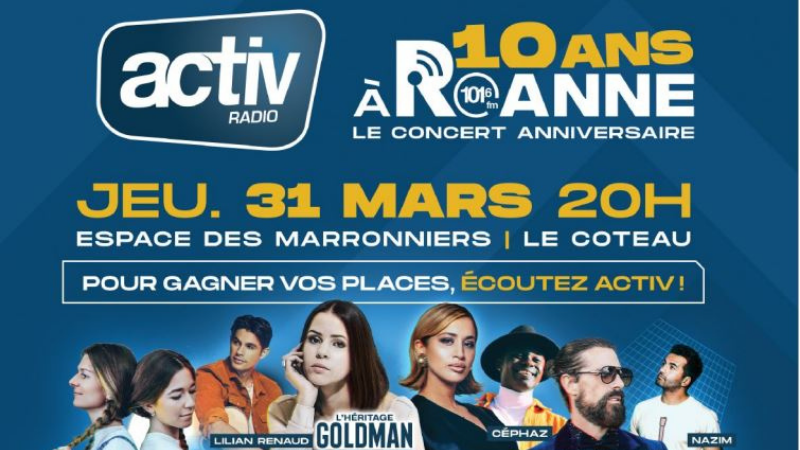 Activ Radio va célébrer ses 10 ans dans le Roannais